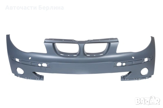 Предна броня с дюзи за фарове с отвори за халогени за BMW 1 E87 BLIC