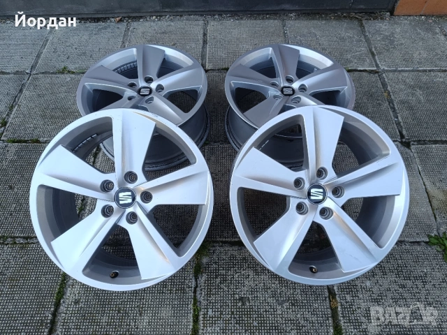 ОРИГИНАЛНИ джанти 17 ' цола 5x112 57,1 Seat / СЕАТ VW AUDI Skoda 7,5J ET51, снимка 2 - Гуми и джанти - 54844868