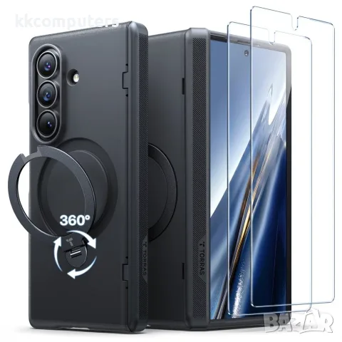 TORRAS Ostand Q3 Spin Series за Samsung Galaxy Z Fold8 Ultra Магнитен PC TPU Калъф с 360° Въртяща Ст