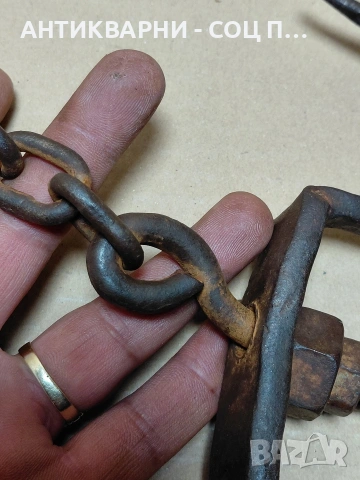 Соц Стар Ръчно Кован Ченгел За Дране На Животни. НОМЕР 1782., снимка 8 - Антикварни и старинни предмети - 54994493