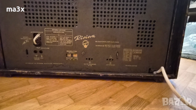 Лампово радио Blaupunkt Riviera UKW, снимка 3 - Антикварни и старинни предмети - 54526232
