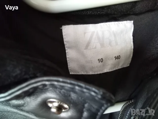 Детско кожено яке Zara, р-р 140, снимка 6 - Детски якета и елеци - 55354916