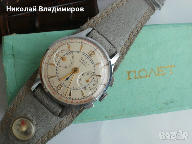 Poljot chronograph 3017 Полет хронограф руски ръчен мъжки часовник