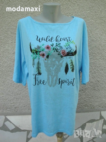 3XL Нова  синя блуза Misslook 