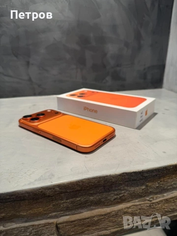 КАТО НОВ Iphone 17 Pro Orange 256 GB, 100% battery, снимка 4 - Apple iPhone - 54934575