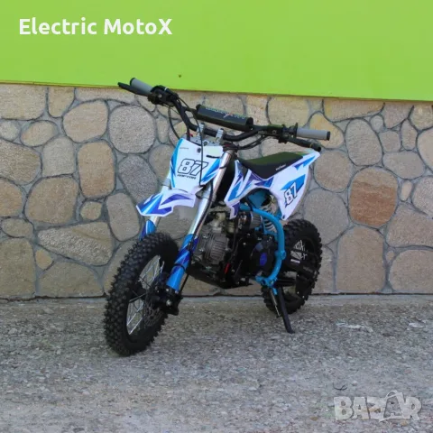 Бензинов кросов мотор 90cc кубика с Ел. стартер, снимка 2 - Мотоциклети и мототехника - 55424628
