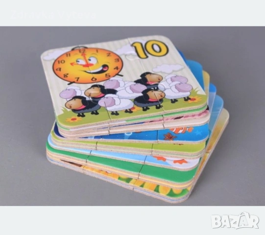 Забавен пъзел - Часовникът и числата, снимка 9 - Игри и пъзели - 55017160