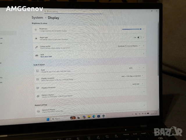 Чисто Нов 14’FHD+IPS Touch/Lenovo Thinkpad X1 Carbon Gen11/i5-1345u/16GB LPDDR5 6400Mhz/256GB SSD Nv, снимка 12 - Лаптопи за работа - 54543144
