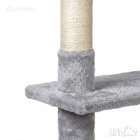 Драскалка дърво за котки XXL 203 см – 11 нива, къщички, легла, хамак и катерушка, снимка 4 - Други стоки за дома - 54699853