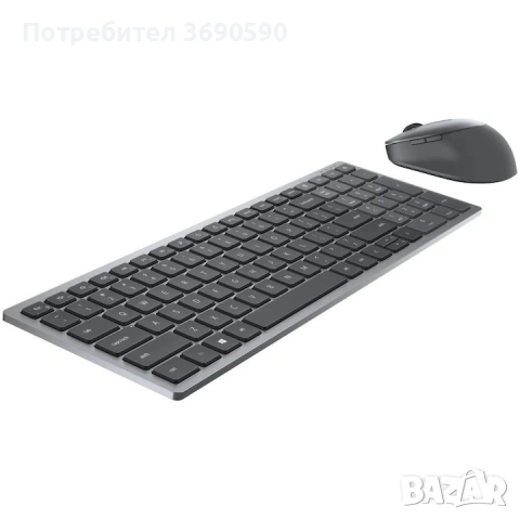 Комплект Клавиатура + Мишка Dell Multi-Device KM7120W, 2.4GHz&Bluetooth 5.0, Layout US Intl , снимка 5 - Клавиатури и мишки - 54811998