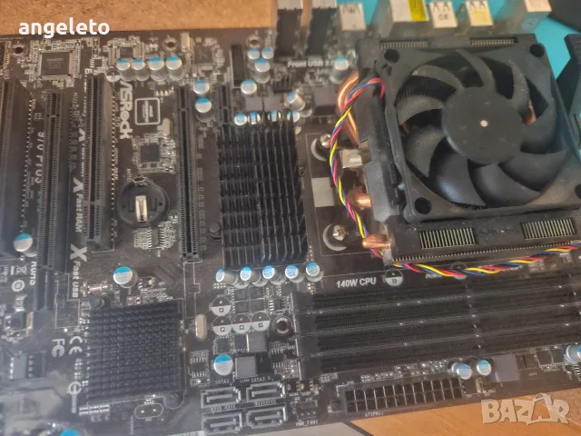 Дъно Asrock с процесор fx6300 и охлаждане, снимка 3 - Дънни платки - 55688017