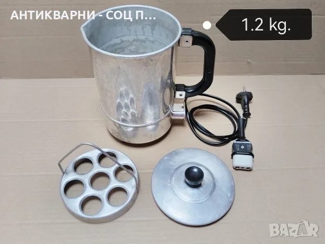 Стара Соц Немска Електрическа Яйцеварка ELEM DDR. / РАБОТЕЩА! / НОМЕР 1670., снимка 7 - Уреди за готвене на пара - 55691372