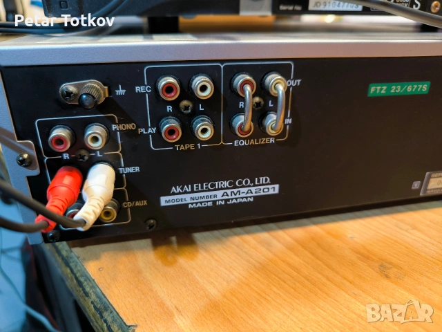 Усилвател Akai AM-A201 с тунер Pioneer F-225, снимка 4 - Ресийвъри, усилватели, смесителни пултове - 54540056