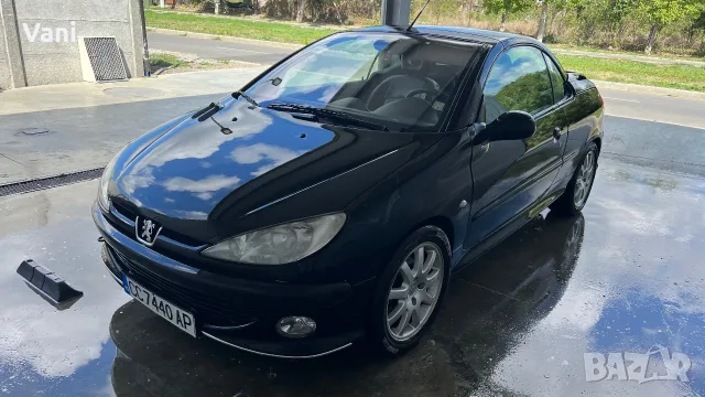 Peugeot 206 cc, кабрио с работещ капак 