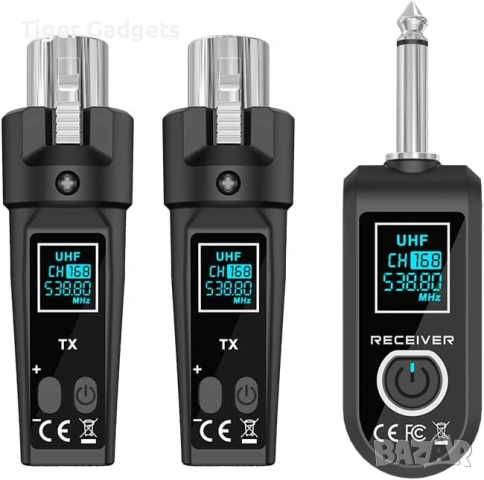 Upgrade D Version 2.4GHz Wireless XLR Transmitter & Receiver – безжична система за микрофони, миксер