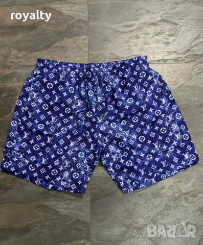 Louis Vuitton Сини Нови Летни Мъжки Шорти Луи Витон 