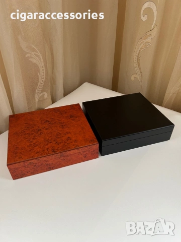 Хумидор за 30 пури – кедрово дърво, хигрометър и овлажнител, снимка 5 - Табакери - 54088137