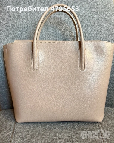 Чанта Furla, бежова, голяма, много лека, в отлично състояния, снимка 7 - Чанти - 54764082