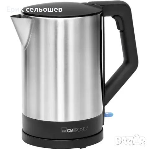 Clatronic WKS 3692 Електрическа кана 1.5L 2200W от неръждаема стомана