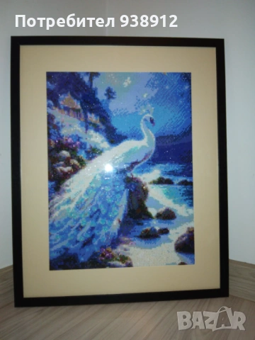 Диамантена картина "Паун", снимка 2 - Картини - 54175058