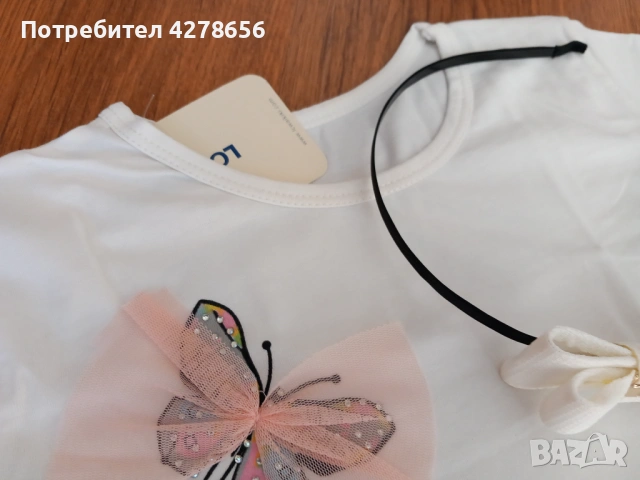 Нова детска блуза с диадема , снимка 8 - Детски комплекти - 54822588
