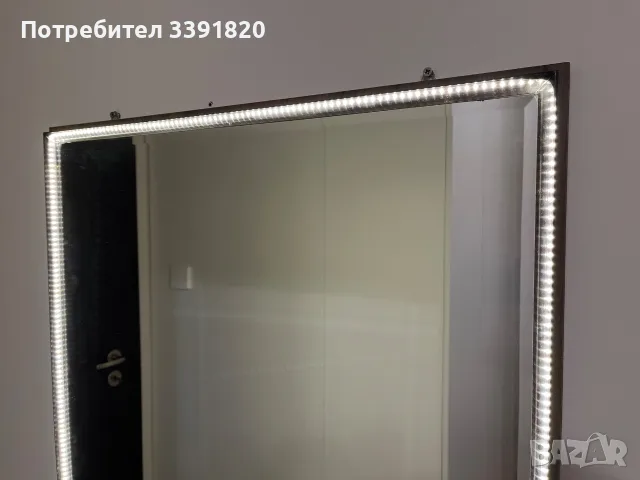 Огледало 150х70см с монтирано LED осветление, снимка 7 - Огледала - 55582563