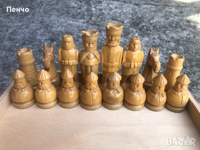 стар шахматен комплект - ЧАСОВНИК и ФИГУРИ - MADE IN GERMANY, снимка 10 - Антикварни и старинни предмети - 34250352