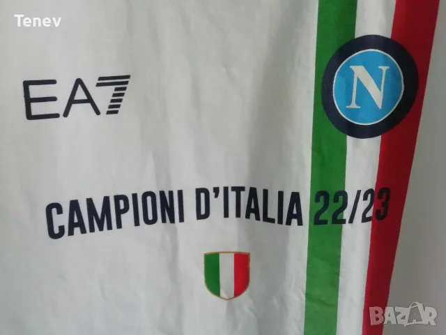 Napoli EA7 шампионска оригинална тениска фланелка памучна Наполи , снимка 3 - Тениски - 52899173
