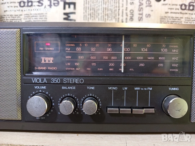 Радио "ITT"Viola 350 Stereo, снимка 4 - Антикварни и старинни предмети - 54563724
