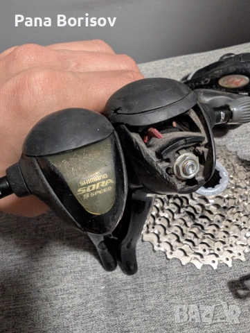 Шосеен Монтаж Shimano Sora 2x9 скорости, снимка 5 - Части за велосипеди - 55258014