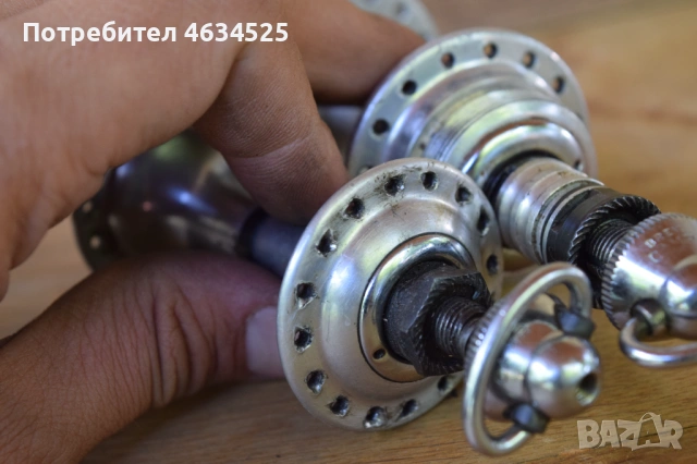 Ретро Шосейни Главини Campagnolo Record 32 дупки Комплект, снимка 6 - Части за велосипеди - 54884772