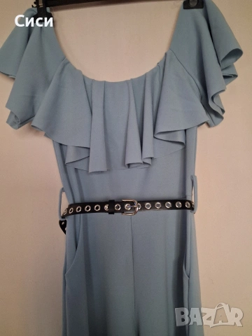 Дамски светло син гащеризон , снимка 2 - Гащеризони - 54367413