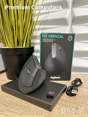 Мишка Logitech MX Vertical , снимка 3 - Клавиатури и мишки - 55038873