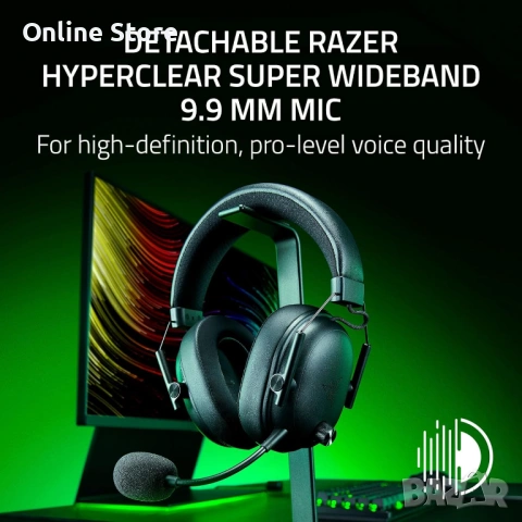 Razer BlackShark V3 безжични геймърски слушалки – TriForce 50 мм, THX Spatial Audio, FPS, снимка 9 - Слушалки за компютър - 54169962