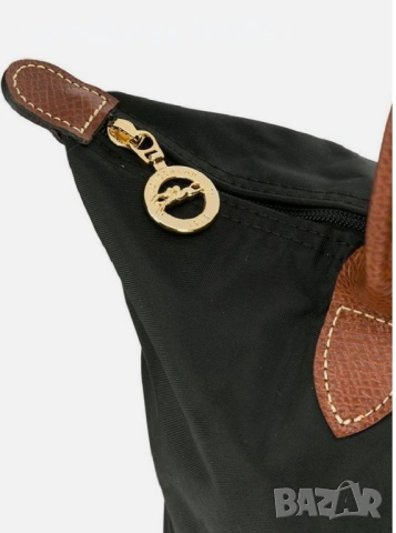 Longchamp – нова – с етикети, черна, М, дълги дръжки, снимка 5 - Чанти - 54266998