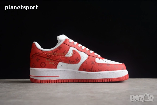 Nike Air Force 1 Low x Louis Vuitton (Red/Green/Blue) | ПРЕМИУМ Качество (По поръчка), снимка 2 - Маратонки - 54653642