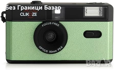 Нов 35мм филмов фотоапарат полуформатен лек презареждаем зелен ретро