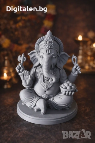Дизайнерска декоративна фигурка Ганеша – 12 см (PLA)