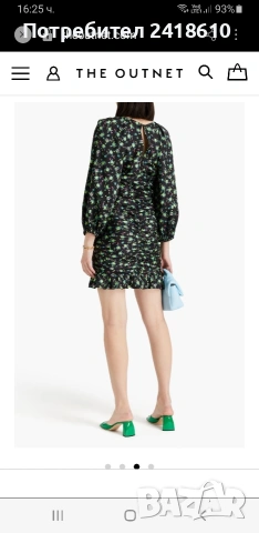 Sandro Paris Floral Dress Womens  Size 38 / S НОВО! ОРИГИНАЛ! Дамска  Рокля!, снимка 6 - Рокли - 54645614