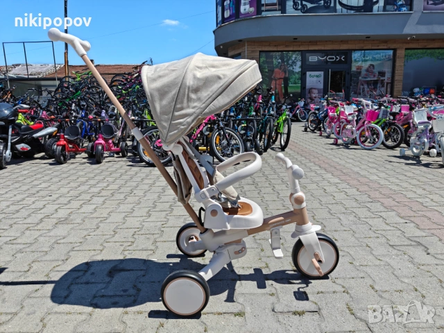BYOX Детска триколка COMPACTO 4в1 бежов, снимка 11 - Други - 54645896