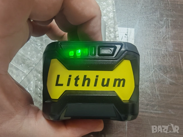 Батерия 18V 5.0Ah Li-ion P108 за Ryobi ONE+ с индикатор за заряд, снимка 3 - Друга електроника - 55189798