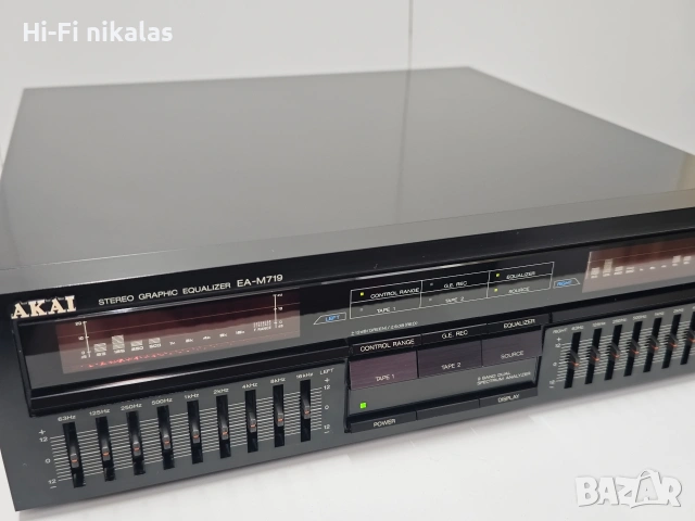 EQ стерео графичен еквалайзер Hi-Fi ретро AKAI EA-M719, снимка 5 - Еквалайзери - 54835490