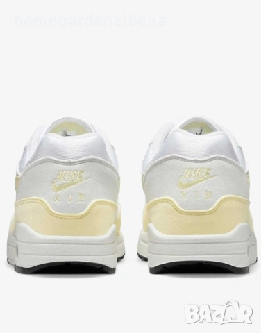 NIKE Air Max 1 Shoes White/Yellow – Мъжки маратонки | Оригинални, снимка 2 - Маратонки - 54594799