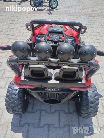 SAFARI двуместен акумулаторен джип JAKARTA 4x4 червен, снимка 10 - Коли, камиони, мотори, писти - 55440317
