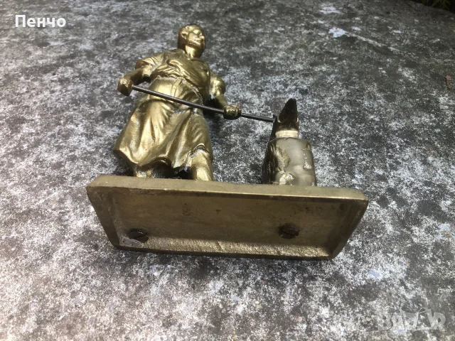стара бронзова пластика /фигура/ КОВАЧ, снимка 9 - Антикварни и старинни предмети - 55272532