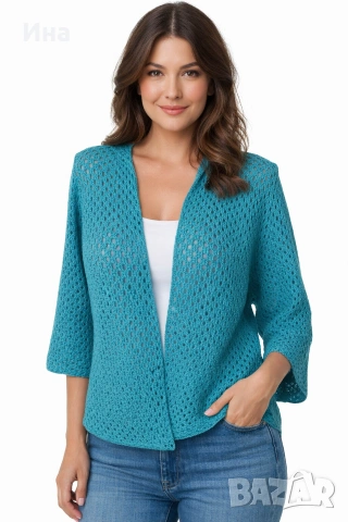 Ръчно плетена дамска жилетка 