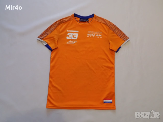 тениска aston martin red bull racing max verstappen formula 1 екип мъжка оригинал S