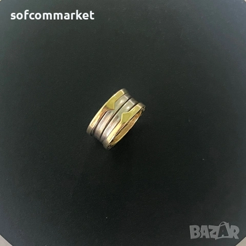 Златна халка Bvlgari – 7,05 гр. (Размер 55), снимка 4 - Пръстени - 55113478