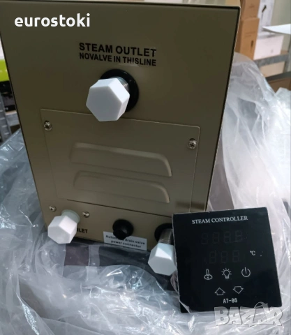 Парогенератор за сауна Hanchen 3KW CE 220V, за 3 m³, 35-55℃, цифров контролен панел. Висока работна , снимка 9 - Друго оборудване - 54874853