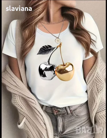 Дамски Тениски. памук и ликра. , снимка 6 - Тениски - 55397856